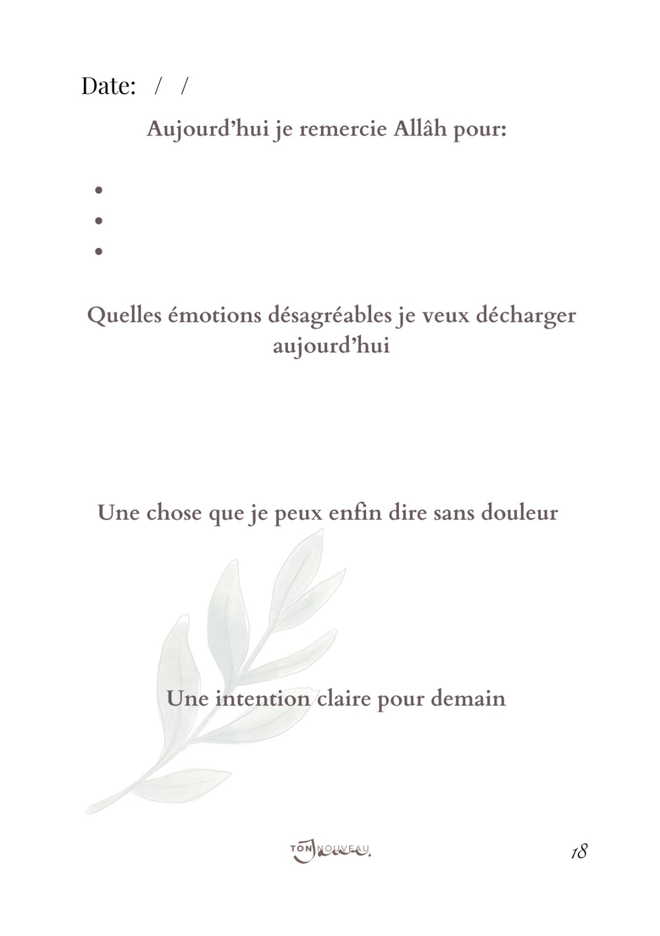Shukr Journal – Version Digitale (PDF téléchargeable)